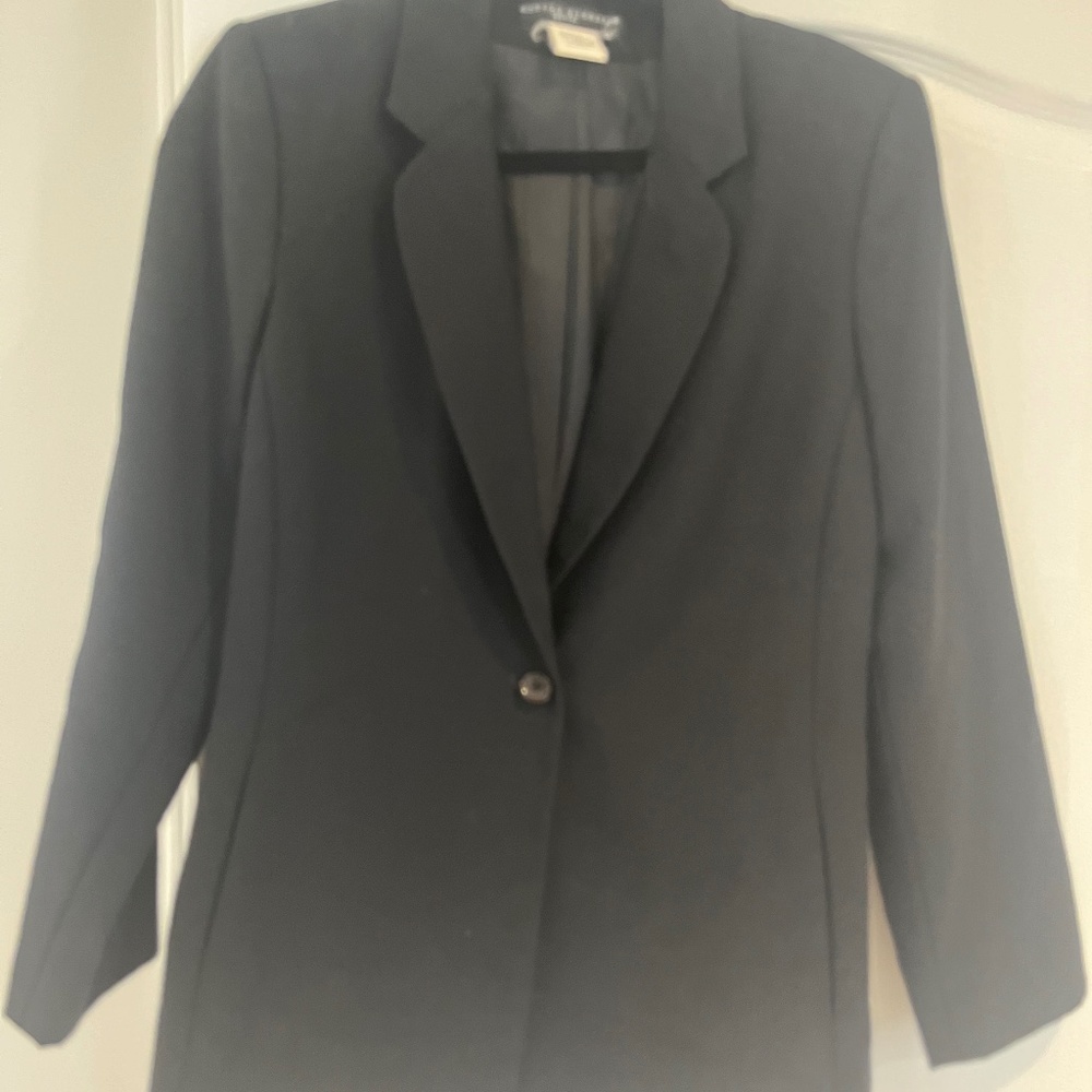 Morton Bernard black wool blazer